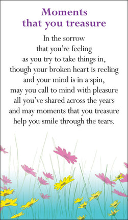 Prayer Card - Moments That You TreasurePrayer Card - Moments That You Treasure