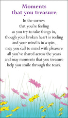 Prayer Card - Moments That You TreasurePrayer Card - Moments That You Treasure