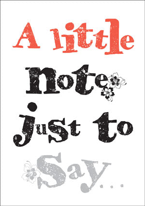 Just To SayJust To Say