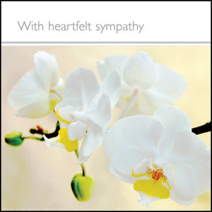 With Heartfelt Sympathy - Square Card GlossWith Heartfelt Sympathy - Square Card Gloss