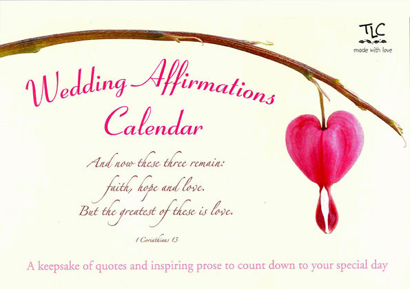Wedding Affirmations CalendarWedding Affirmations Calendar