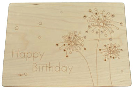 Maple Wood Birthday Fireworks CardMaple Wood Birthday Fireworks Card