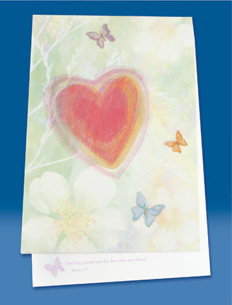 A5 Writing Pad (Heart)A5 Writing Pad (Heart)