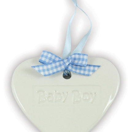 Baby Boy Ceramic HeartBaby Boy Ceramic Heart