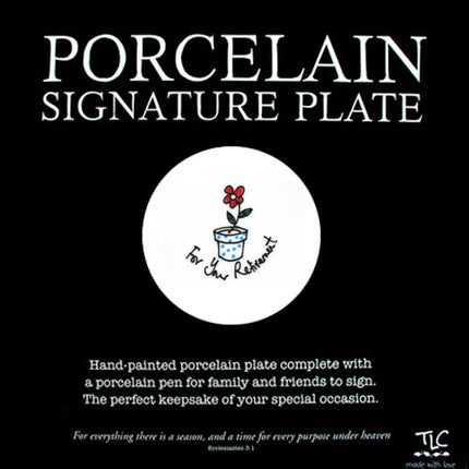 Porcelain Signature Plate