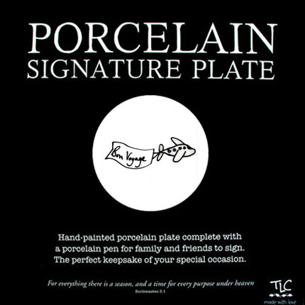 Porcelain Signature Plate