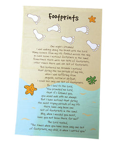 Footprints Tea TowelFootprints Tea Towel
