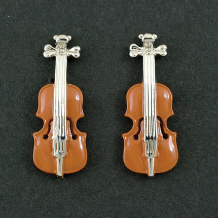 Brown Violin Cufflinks In Box (Psn247)Brown Violin Cufflinks In Box (Psn247)