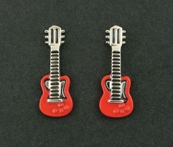 Red Guitar Cufflinks In Box (Psn281)Red Guitar Cufflinks In Box (Psn281)