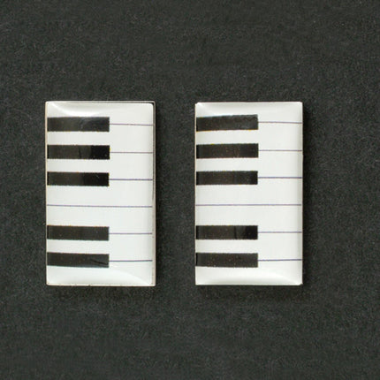 Piano Cufflinks In Box (Bocr6)  (12 X 20 Mm)Piano Cufflinks In Box (Bocr6)  (12 X 20 Mm)
