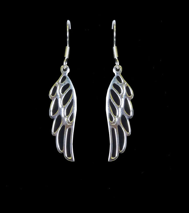 Silver Angel Wing Drop  EarringsSilver Angel Wing Drop  Earrings