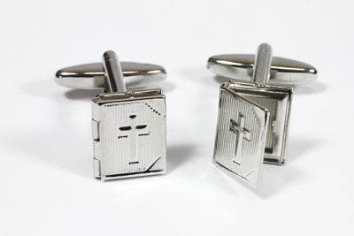 Opening Holy Bible Cufflinks In Box (X2Aj034) (13 X 11 Mm)Opening Holy Bible Cufflinks In Box (X2Aj034) (13 X 11 Mm)