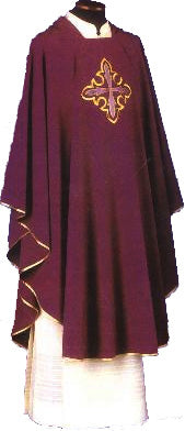 Chasuble - Gold Cross DesignChasuble - Gold Cross Design