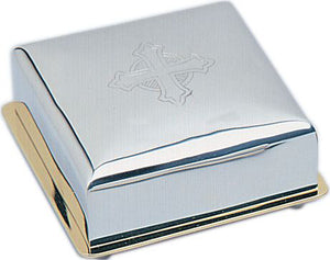 Wafer Box In Silver PlateWafer Box In Silver Plate