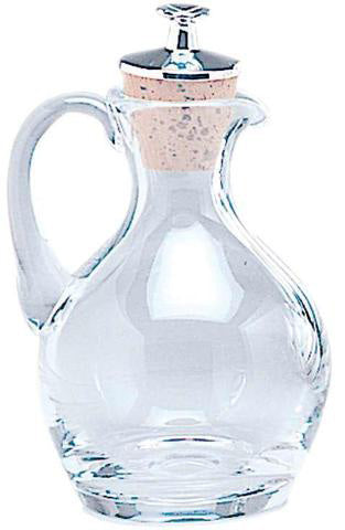 Cruet With Silver Plate TopsCruet With Silver Plate Tops