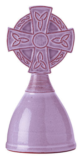 Blue Celtic Pottery CrossBlue Celtic Pottery Cross
