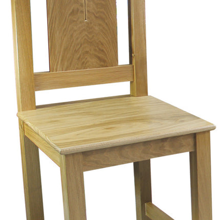Side Chair With Cross Carving - NaturalSide Chair With Cross Carving - Natural