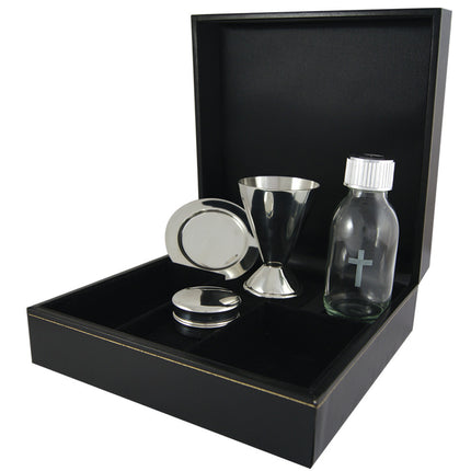 Old English 4 Piece Pewter Communion Set *Old English 4 Piece Pewter Communion Set *