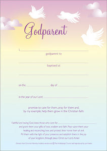 Certificate - Godparent (Doves)Certificate - Godparent (Doves)