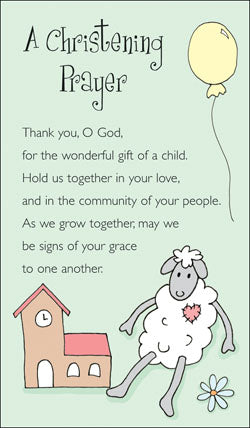 Prayer Card-A Christening PrayerPrayer Card-A Christening Prayer