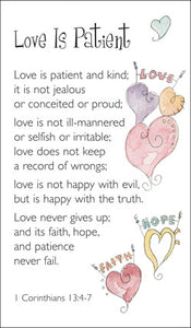 Prayer Card - Love Is PatientPrayer Card - Love Is Patient