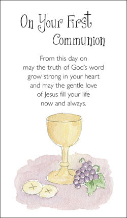 Prayer Card - On Your First CommunionPrayer Card - On Your First Communion