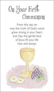 Prayer Card - On Your First CommunionPrayer Card - On Your First Communion