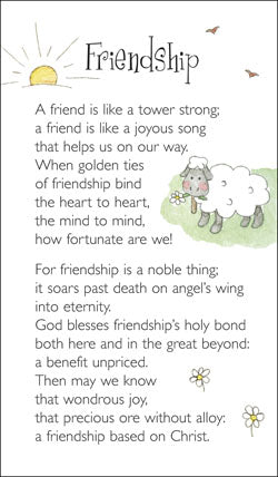 Prayer Card - FriendshipPrayer Card - Friendship