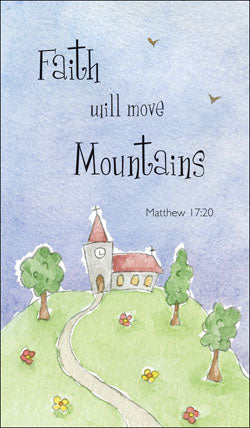 Prayer Card - Faith Will Move MountainsPrayer Card - Faith Will Move Mountains