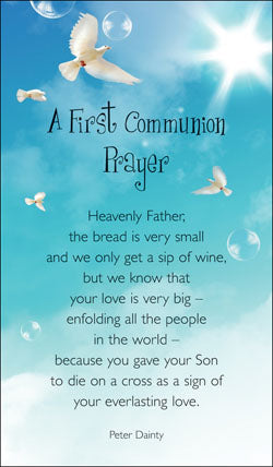 Prayer Card -  First Communion PrayerPrayer Card -  First Communion Prayer