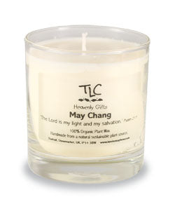 May Chang Lrg Candle (Boxed) Clear Glass  May Chang Lrg Candle (Boxed) Clear Glass  