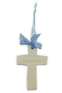 First Holy Communion Ceramic Cross (Boy)First Holy Communion Ceramic Cross (Boy)