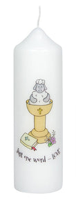 Baptism Candle - Just One WordBaptism Candle - Just One Word