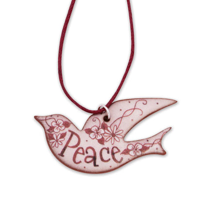 Peace Dove Ceramic NecklacePeace Dove Ceramic Necklace