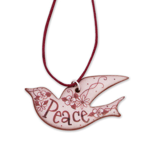 Peace Dove Ceramic NecklacePeace Dove Ceramic Necklace