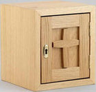 Wooden Aumbry With Engraved Cross