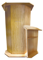 Contemporary Oak Veneer Lectern