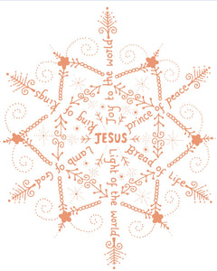 Christmas Set - Jesus Star Bauble 10 Pk Rose Gold FoilChristmas Set - Jesus Star Bauble 10 Pk Rose Gold Foil