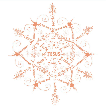 Christmas Set - Jesus Star Bauble 10 Pk Rose Gold FoilChristmas Set - Jesus Star Bauble 10 Pk Rose Gold Foil