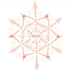 Christmas Set - Jesus Star Bauble 10 Pk Rose Gold FoilChristmas Set - Jesus Star Bauble 10 Pk Rose Gold Foil