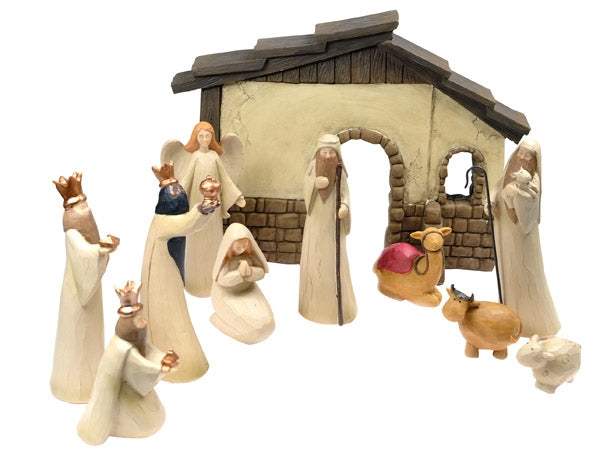 Traditional 11 Piece Nativity SetTraditional 11 Piece Nativity Set