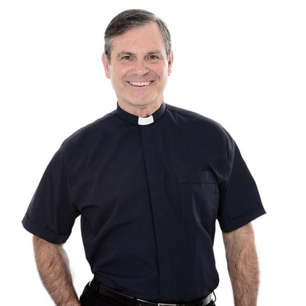 Men's Short Sleeve Shirt - 1in Slip In Collar