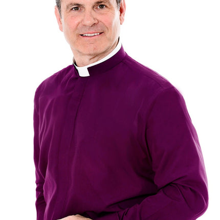 Men's Tonsure Double Cuff Long Sleeve Clerical Shirt