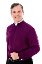 Men's Tonsure Double Cuff Long Sleeve Clerical Shirt