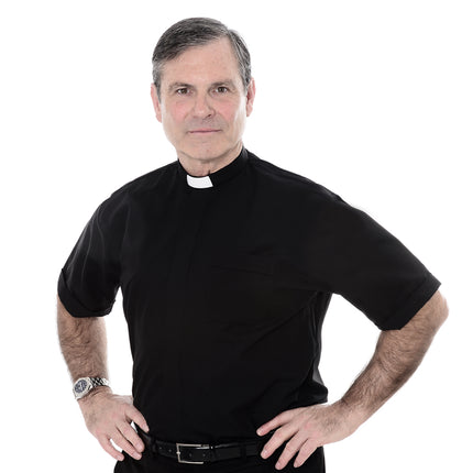 Men's Short Sleeve Shirt - 1in Slip In Collar